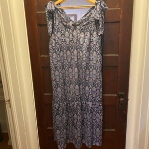 Elegant Blue PatternDress